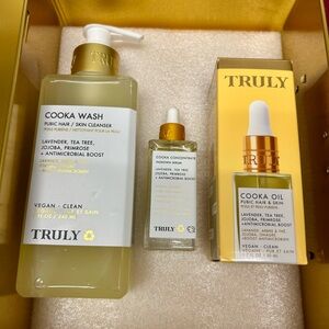 NWT Truly Beauty Silky Smooth Cooka Pubic  Hair & Skin Set